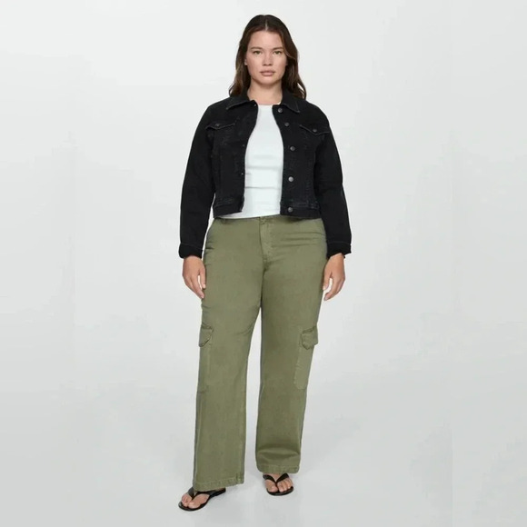 Mango Denim Jacket in Black NWT - Picture 5 of 14